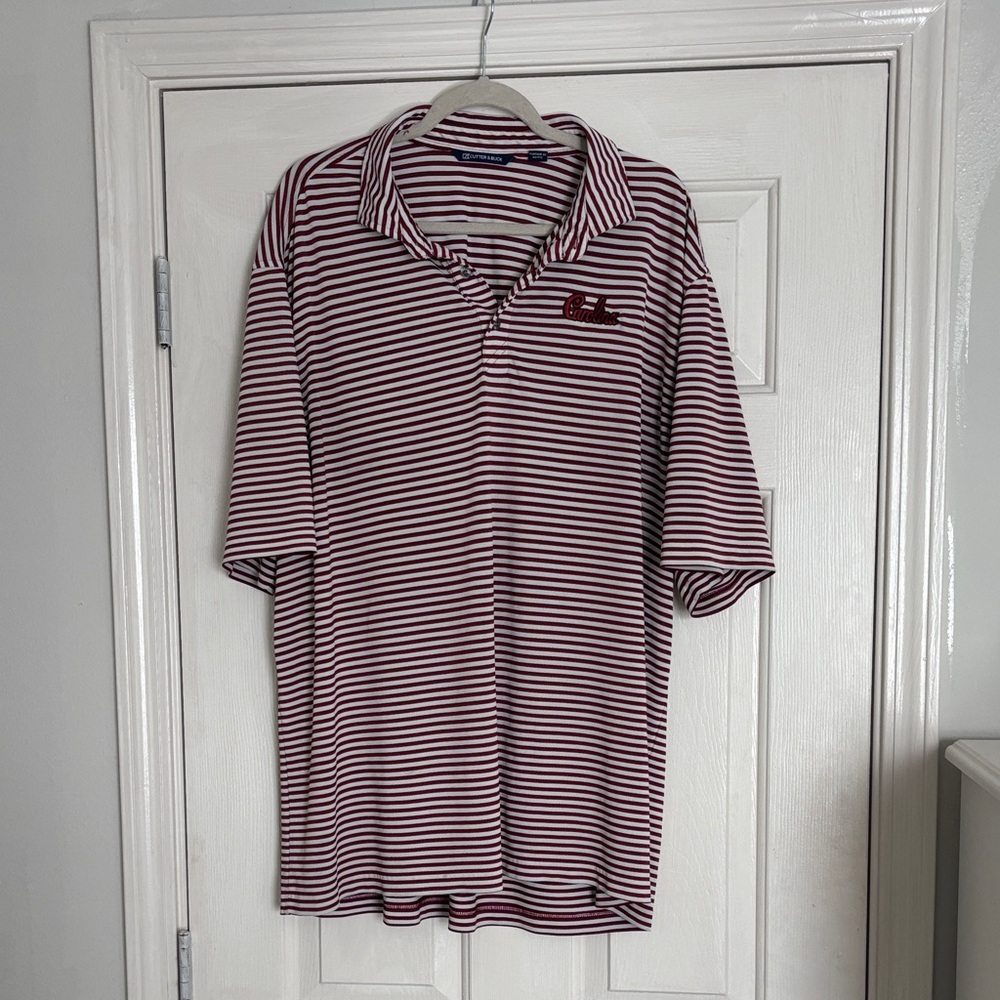 Cutter & Buck South Carolina Garnet and White Men's Shirt